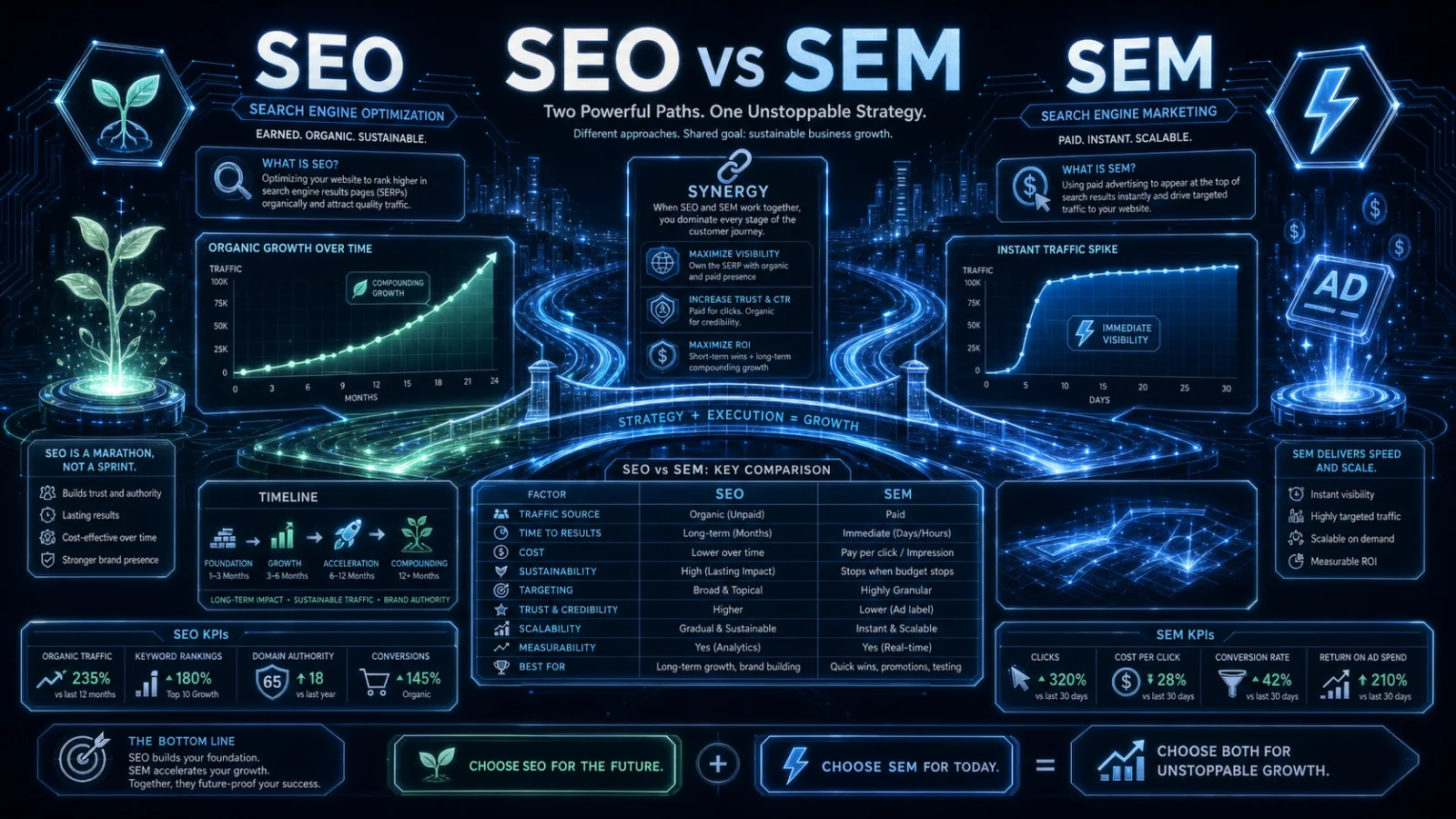 Seo與Sem差異與互補策略